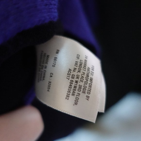 atelier camille from anthropologie top ink blue large - Picture 7 of 7